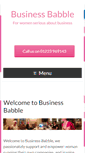 Mobile Screenshot of businessbabble.net